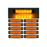 Emr Dorse Parmak Lamba 12 -24 Volt 6 Ledli (Sarı Renk)10 Adet Parmak Led Dorse Kamyon Led Lamba