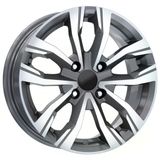 Emr Dy-746 7.0X16 4X100 Et40 60.1 Gun Metal Diamond Jant