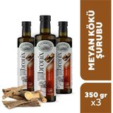 EMR KERVAN HERBS GARDEN Bronix Meyan Kökü Şurubu (Iksiri) 3 Adet x 350GR