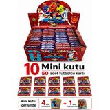 Emrah Gültekin 10 Mini Kutu 50 Adet Futbolcu Kartı Koleksiyon Seti – Hologram Kartlı Sürpriz Paket Oyun Kağıtları