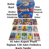 Emrah Gültekin 2026 Dünya Kupası Futbolcu Kartları Kalın Kart 128 Parça Hediye Paketinde Oyuncak ve Şeker