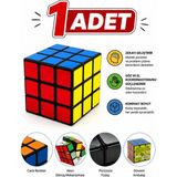 Emrah Gültekin 3x3 Zeka Küpü Rubik Küp Mantık ve Zeka Geliştirici Puzzle Oyunu Hız Küpü 1 Adet Renkli Eğitici Oyuncak