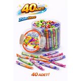 Emrah Gültekin 40 Adet Miniyum Şeker Meyveli Yumuşak Şeker Karışık Mini Yum Ekonomik Paket