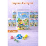 Emrah Gültekin Bayram Çocuk Hediyesi – (10 Paket) Şeker ve Oyuncaklı Mini Bayram Paketi Bayram-Okul Hediyelik Dağıtmalık Oyuncak Seti