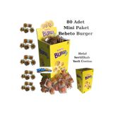 Emrah Gültekin Burger XS Jelibon Şeker 10g x 80 Adet Büyük Kutu Helal Belgeli Yerli Üretim Avantajlı