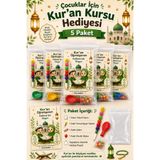 Emrah Gültekin Çocuklar Için Kur'an Kursu Hediyesi 5 Paket Yumurtlayan Kalem Balon Şekerli Hediye Seti