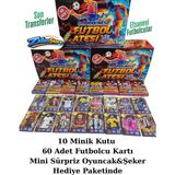 Emrah Gültekin Gol Makinesi Futbol Ateşi Kart Seti 10 Kutu 60 Kart Oyuncak Şeker Hediyeli Sürpriz Paket Yeni Sezon - 841 Ebruli