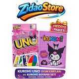 Emrah Gültekin Kuromi Uno Kart Oyunu ve Kuromi Boyama Seti Sticker Maske Hediyeli Eğlenceli Çocuk Seti - 841 Ebruli - kuromiunoveboyamaseti