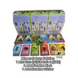 Emrah Gültekin Minecraft Oyun Kartları 1 Mini Kutu 6 Karakter Kartı 1 Sticker Koleksiyon Oyuncak Kart