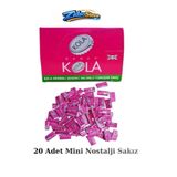 Emrah Gültekin Nostalji 20 Adet Dandy Kola Aromalı Şekerli Balonlu Yumuşak Sakız Ekonomik Mini Paket Hediye Paketinde