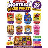 Emrah Gültekin Nostalji Şeker Paketi 32 Parça Karışık Sürpriz Tatlı Seti Sakız Çikolata Çocukluk Kutusu
