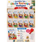 Emrah Gültekin Okula Başlangıç Hediyesi 10 Paket Yumurtlayan Kalem Balon Şekerli Hediye Seti Ilkokul Anaokulu