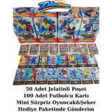 Emrah Gültekin Prime Time Efsane Futbolcu Kart Seti (50 Jelatin 100 Kart) Mini Oyuncak ve Şeker Hediyeli Süper Set