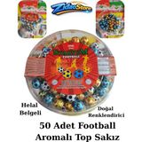 Emrah Gültekin Stadyum Football 50 Adet Aromalı Top Sakız Futbol Temalı Renkli Nostaljik Şekerli Sakız Seti
