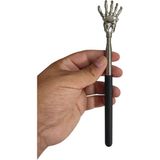 Emrah Gültekin Teleskopik Sırt Kaşıyıcı 21-57 cm Masaj Aparatı Silikon Tutma Metal Parmak Başlık Masaj Aleti - Siyah