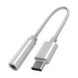 Emre Bilişim Type C To 3.5mm Kulaklık Ses Çevirici Dönüştürücü Aux Adaptör - Beyaz