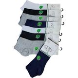 Emre Socks 6 Çift Bambu Kısa Spor Dikişsiz Burunlu Erkek Patik Çorap - Renkli - Karışık - 40 - 45