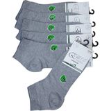 Emre Socks 6 Çift Bambu Kısa Spor Dikişsiz Burunlu Gri Erkek Patik Çorap - 40 - 45