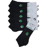 Emre Socks 6 Çift Bambu Kısa Spor Dikişsiz Burunlu Siyah Erkek Patik Çorap - 40 - 45