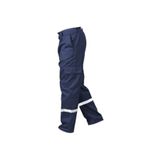emrmadenietiket Rm Tekstil Iş Kıyafetleri - Iş Pantolon 16/12 Gabardin Işçi Pantolonu Lacivert (3 CM REFLEKTÖRLÜ)
