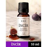Ems E.M.S İNCİR Esansiyel Uçucu Yağ Buhurdanlık Yağı Difüzör Esansı Oda Kokusu Esansı MUM ESANSI 10 ML.