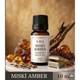 Ems E.M.S MİSKİ AMBER Esansiyel Uçucu Yağ Buhurdanlık Yağı Difüzör Esansı Oda Kokusu Esansı MUM ESANSI 10 ML.