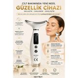 Ems Gıdık El Tipi Anti-Aging Sıkılaştırıcı Boyun Sarkma Yüz Boyun Kaldırma LED Güzellik Masaj Aleti