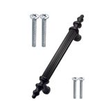 EMSALtasarım Köprü Modern Lüks Mobilya Dolap Çekmece Kulpları 224 Mm Siyah Metal Urun Fırın Boya
