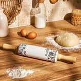 Emsan Artisan Yeni Bone Merdane Porselen Malzeme ile 39,5 cm Uzunlukta Şık Tasarım - Beyaz