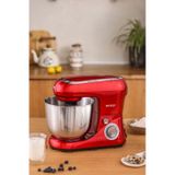 Emsan Bella Gusto 1300 W 5 lt Kırmızı Stand Mikser Mutfak Şefi