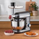Emsan Bella Gusto Comfort Stand Mikser Gri 1300W 5.5 Lt Paslanmaz Çelik Karıştırma Haznesi ile