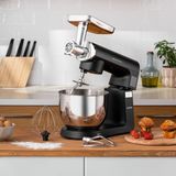Emsan Bella Gusto Siyah 1800 Watt Döküm Dijital Stand Mikser 7 LT Kapasite ve 10 Kademeli Hız