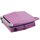 Emsan Bella Gusto Violet 2000 W 6 Adet Pişirme Kapasitesi Granit Çıkarılabilir Plaka Izgara ve Tost Makinesi