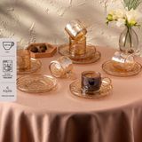 Emsan Çifte Kavrulmuş 100 ml 6'lı Kahve Fincan Takımı - Kahverengi
