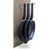 Emsan Diamente Exclusive 3'lü Tava Seti 24-26-30 cm Siyah