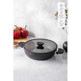 Emsan Diamente Karnıyarık Tenceresi 24 cm - Siyah