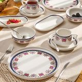 Emsan Ethnic Pink Porselen 32 Parça 6 Kişilik Kahvaltı/Servis Takımı