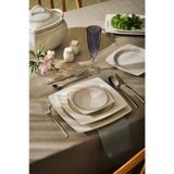 Emsan Fine Bone Dantel Kare 12 Kişilik 60 Parça Yemek Takımı