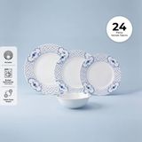 Emsan Gül Porselen 24 Parça 6 Kişilik Yemek Takımı