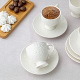 Emsan Istanbul Porselen Hemdem 6 Kişilik Kahve Fincan Takımı - Beyaz - 90 ml