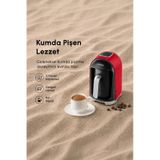 Emsan Kumda 5 Fincan Kapasiteli Türk Kahve Makinesi kirmizi
