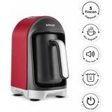 Emsan Kumda Türk Kahve Makinesi Cherry Red 5 Fincan Kapasiteli 735 W - Kırmızı
