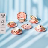 Emsan Lina 6 Kişilik Kahve Fincan Takımı 90 ml - Altın