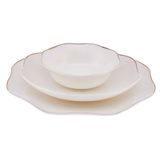 Emsan Lotus Fine Bone Gold 18 Parça 6 Kişilik Yemek Takımı