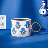 Emsan Mavi Boncuk Kupa 370 ml - Renkli