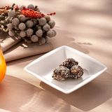 Emsan Pamukkale Kare Çukur Tabak 12 cm - 1 lt - Açık Beyaz
