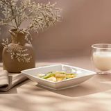 Emsan Pamukkale Kare Çukur Tabak 18 cm