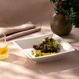 Emsan Pamukkale Kare Çukur Tabak 25 cm - 1 lt - Beyaz