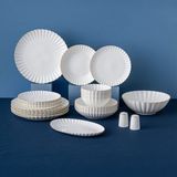 Emsan Perla Fine Bone 53 Parça 12 Kişilik Altın Renkli Porselen Yemek Takımı - 12 KİŞİLİK