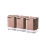 Emsan Plaza Golden Pink Küçük 3'lü Kavanoz Seti